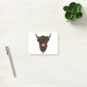 Funny Highland Koe Head Post-it® Notes (Kantoor)