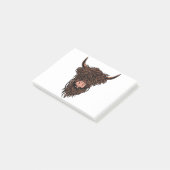 Funny Highland Koe Head Post-it® Notes (Schuin)