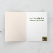 Funny Highland Steer Barbecue Birthday Kaart (Binnen)