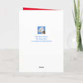 Funny Highland Steer Husband Birthday Kaart (Achterkant)