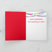 Funny Highland Steer Husband Birthday Kaart (Binnen)