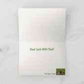 Funny Highland Steer krijgt het goed Kaart (Binnen)