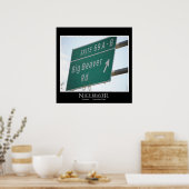 Funny Highway Sign, Big Beaver Road Exit 69 Poster (Keuken)