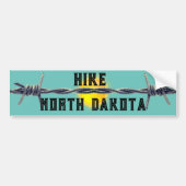 Funny Hike "jouw staat" en Barbed Wire Bumpersticker (Voorkant)