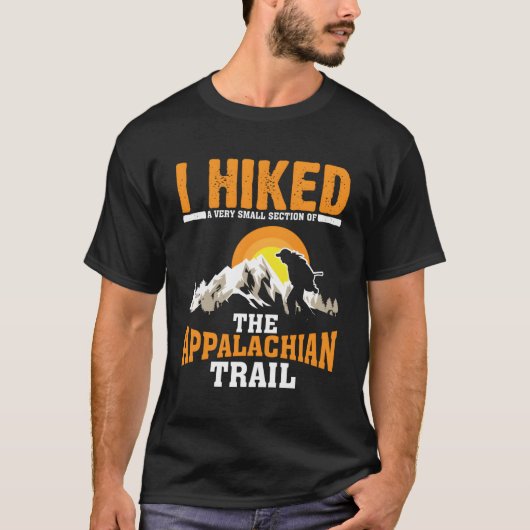 Funny Hiked Small Section van Appalachian Funny Hi T-shirt (Voorkant)