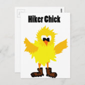 Funny Hiker Chick Cartoon Briefkaart (Voorkant / Achterkant)