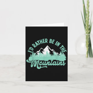 Funny Hiker Hiking ID in plaats van in de bergen. Kaart