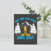 Funny Hiking and Camping Shirten for Men and Women Briefkaart (Staand voorkant)