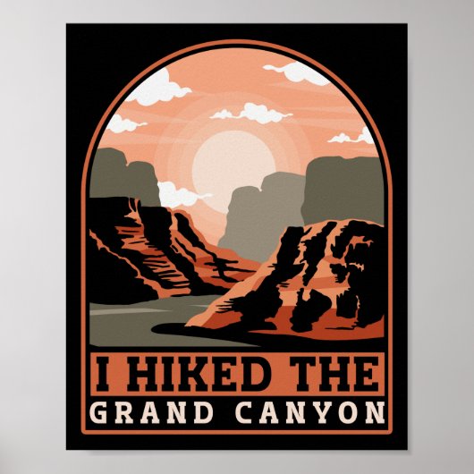Funny Hiking Mountains ik heb de Grand Canyon geha Poster (Voorkant)