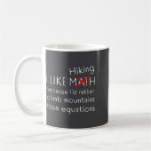 Funny Hiking Over Math Humor Mountains Vs Equation Koffiemok (Links)