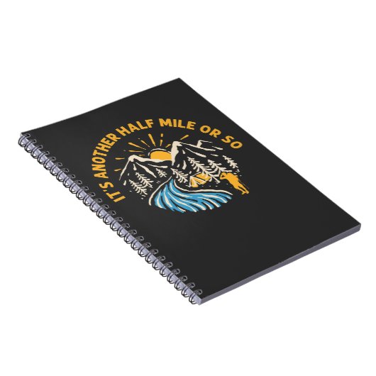 Funny Hiking Quote Sarcastic Outdoor Camper Humor Notitieboek (Rechterzijde)