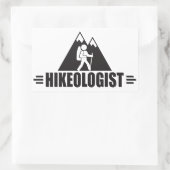 Funny Hiking Rechthoekige Sticker (Tas)