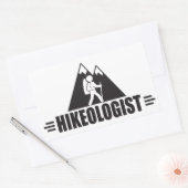 Funny Hiking Rechthoekige Sticker (Envelop)