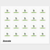 Funny Hiking Ronde Sticker (Vel)