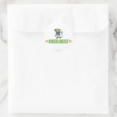Funny Hiking Ronde Sticker (Tas)