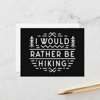 Funny hiking sarcastic quotes for introvert hiker briefkaart