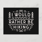 Funny hiking sarcastic quotes for introvert hiker briefkaart (Voorkant)