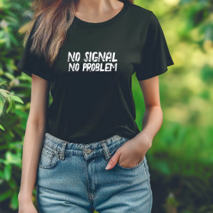 Funny Hiking Shirt Geen Signaal Geen Probleem zwar