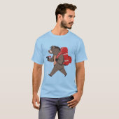 Funny Hiking Wild Boar T-shirt (Voorkant volledig)