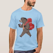 Funny Hiking Wild Boar T-shirt (Voorkant)