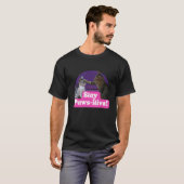 Funny Hilarious Cat Meme Kat Feline Lover Blijf P T-shirt (Voorkant volledig)