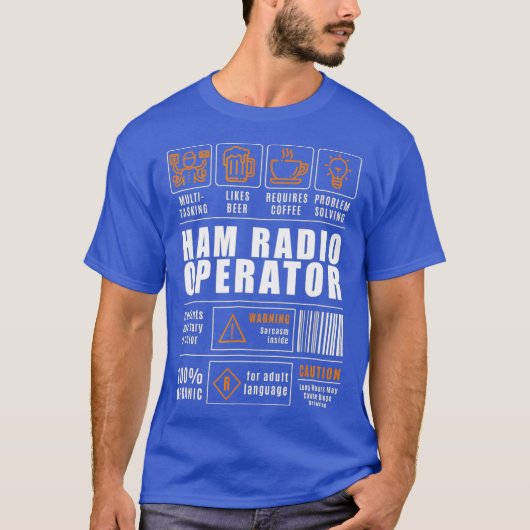 Funny Hilarious Ham Amateur Radio T-shirt (Voorkant)
