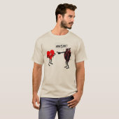Funny Hilarious Medical Imposter Heart Design T-shirt (Voorkant volledig)
