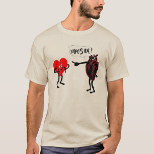 Funny Hilarious Medical Imposter Heart Design T-shirt
