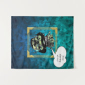 Funny Hilarious Message Humoureuze hond Wandkleed (Voorkant (horizontaal))