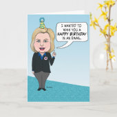 Funny Hillary Clinton Emails Birthday Kaart (Gele Bloem)