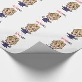Funny Hillary Clinton Politieke Cartoon Cadeaupapier (Hoek)