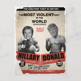 Funny Hillary Clinton versus de verkiezingen voor Briefkaart