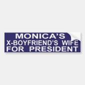 Funny Hillary Clinton voor President Sticker (Voorkant)