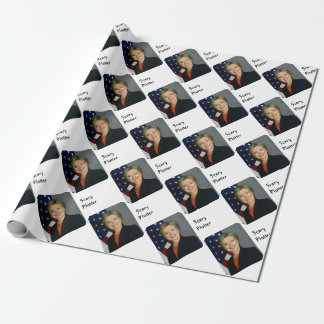 Funny Hillary "Scary Plotter"-pakpapier Cadeaupapier