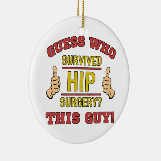 Funny Hip chirurgie Keramisch Ornament (Rechts)