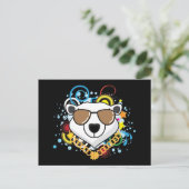 Funny Hip-Hop Polar Beer Afbeelding Briefkaart (Staand voorkant)
