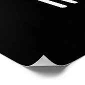 Funny Hip Pea Pun Dark BG Poster (Hoek)