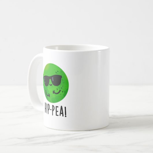 Funny Hip Pea Pun Koffiemok (Voorkant links)