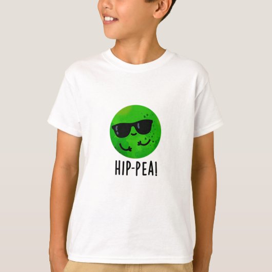 Funny Hip Pea Pun T-shirt (Voorkant)