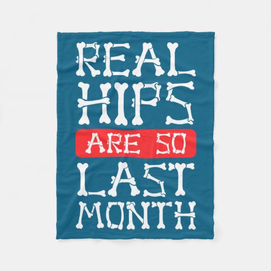 Funny Hip Replacement Bones Surgery Recovery  Fleece Deken (Voorkant)