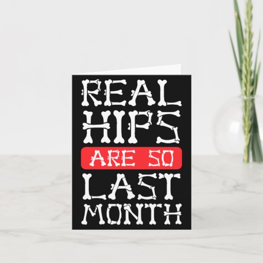 Funny Hip Replacement Bones Surgery Recovery  Kaart (Voorkant)