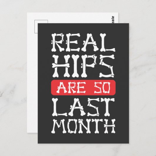 Funny Hip Replacement Botten Chirgery Recovery Briefkaart (Voorkant / Achterkant)