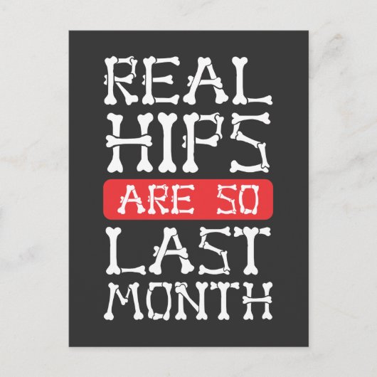 Funny Hip Replacement Botten Chirgery Recovery Briefkaart (Voorkant)