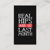 Funny Hip Replacement Botten Chirgery Recovery Visitekaartje (Voorkant)