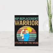 Funny Hip Replacement Warrior New Prosthetic Women Kaart (Voorkant)