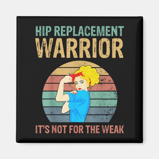Funny Hip Replacement Warrior New Prosthetic Women Magneet (Voorkant)