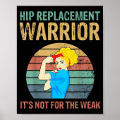 Funny Hip Replacement Warrior New Prosthetic Women Poster (Voorkant)