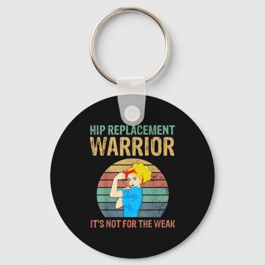 Funny Hip Replacement Warrior New Prosthetic Women Sleutelhanger (Voorkant)