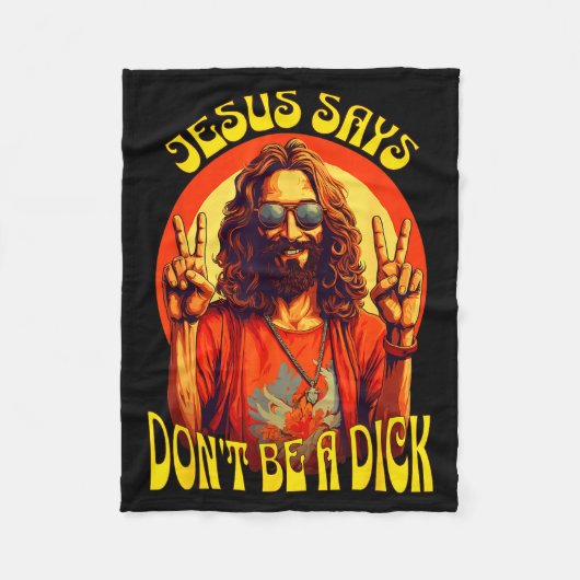 Funny Hipe Jesus Don't Be A Fleece Deken (Voorkant)