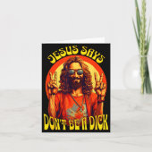 Funny Hipe Jesus Don't Be A  Kaart (Voorkant)